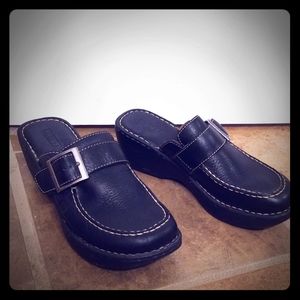 Black Born shoes clogs mules 10 womens